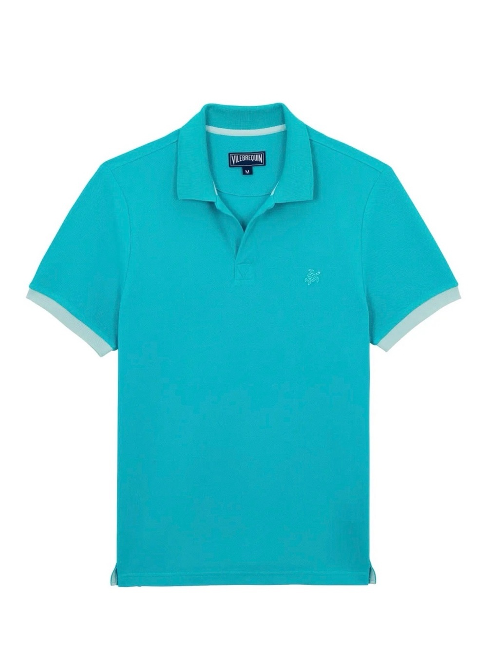 Vilebrequin Cotton Piqué Polo Shirt – Turquoise Blue – Size  L